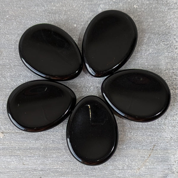 Black Obsidian Thumb Stone