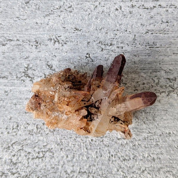 Red River Quartz Crystal Cluster - 002