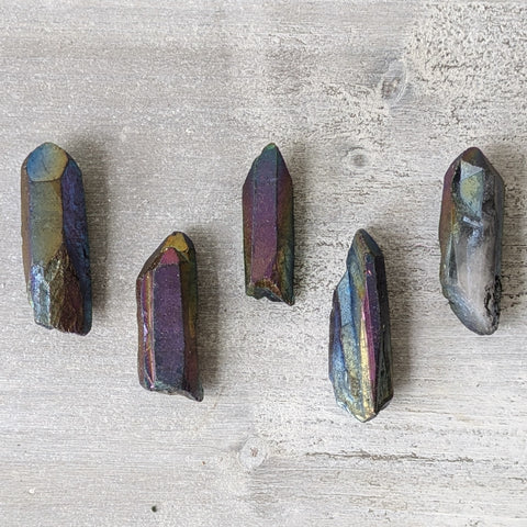 Titanium Aura Rough Points - Sold As Seen
