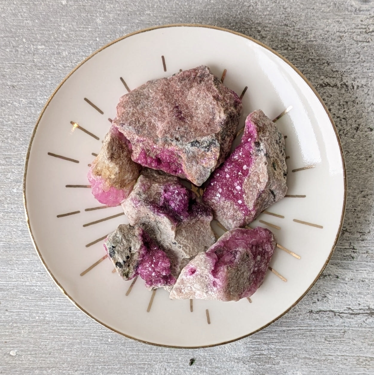Cobalto Calcite Specimens - Sold As Seen