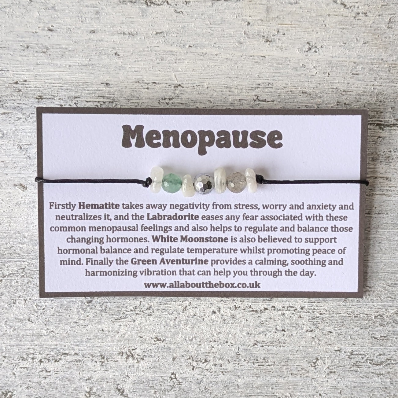 Menopause Crystal Bracelet