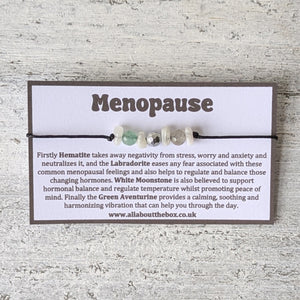 Menopause Crystal Bracelet