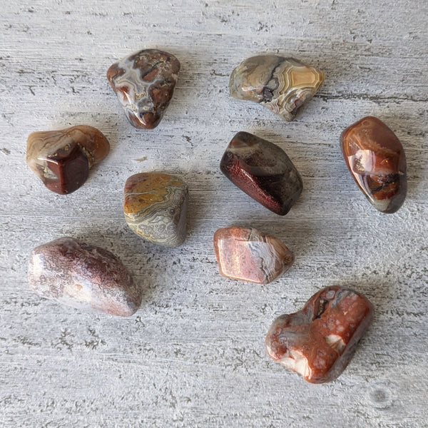 Crazy Lace Agate Tumblestone