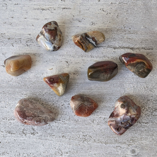 Crazy Lace Agate Tumblestone