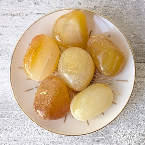 Yellow Agate Tumblestone