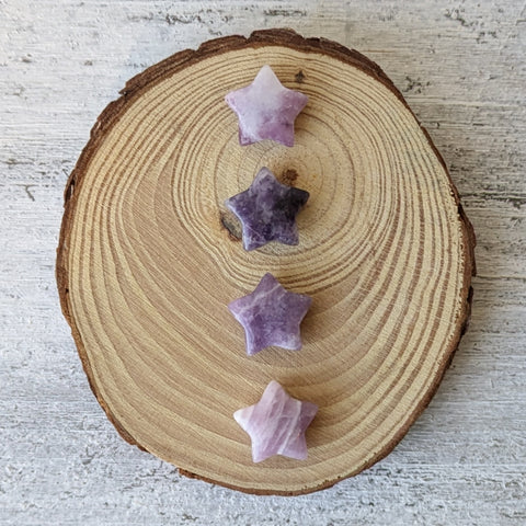 Mini Lepidolite Star