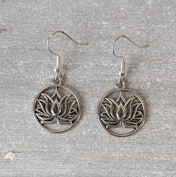 Lotus Flower Earrings