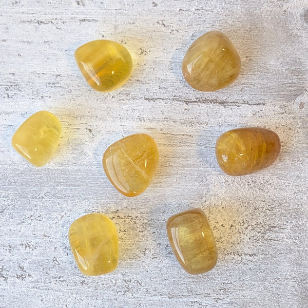 Yellow Fluorite Tumblestone