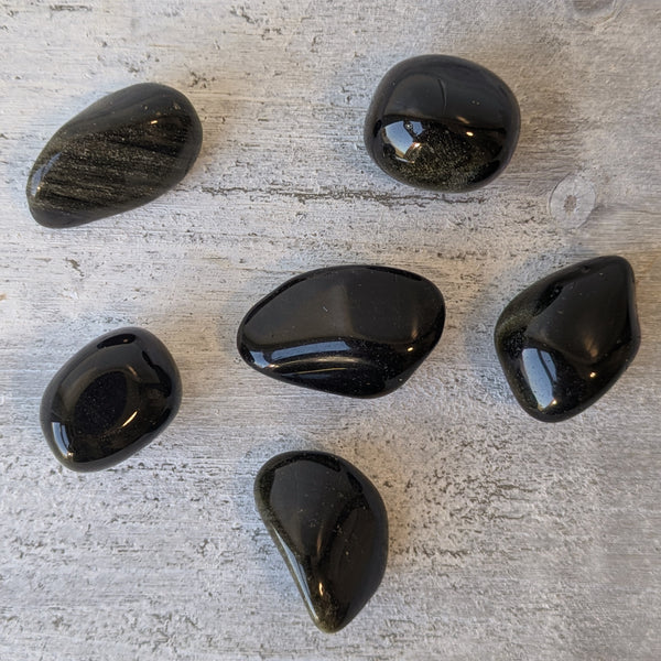 Gold Sheen Obsidian Tumblestone