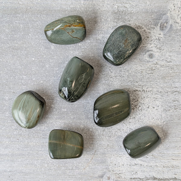 Silver Cats Eye (Natural) Tumblestone
