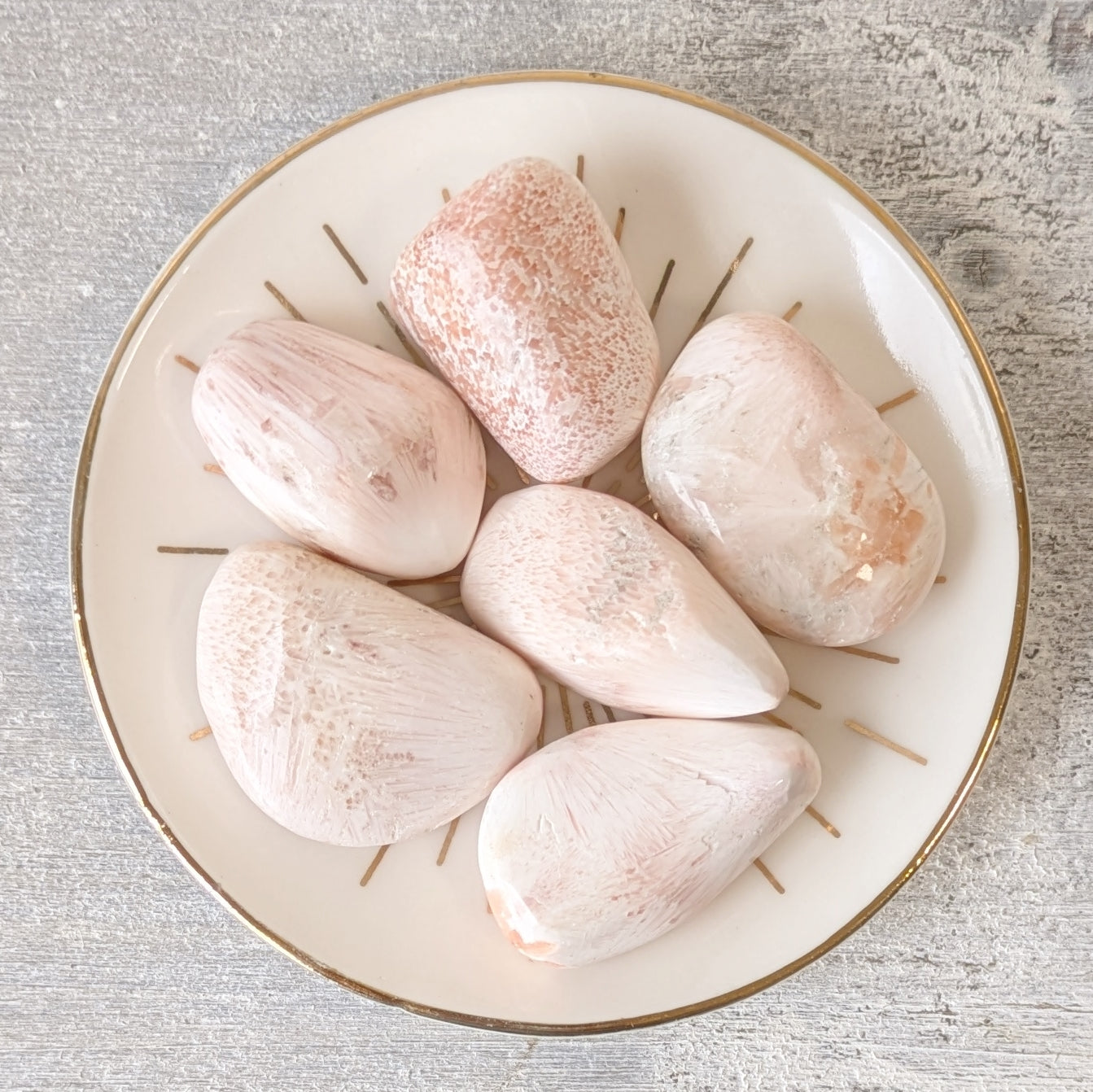 Pink Scolecite Tumblestone