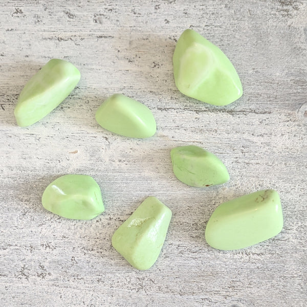 Lemon Chrysoprase Tumblestone