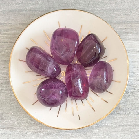 Purple Fluorite Tumblestone
