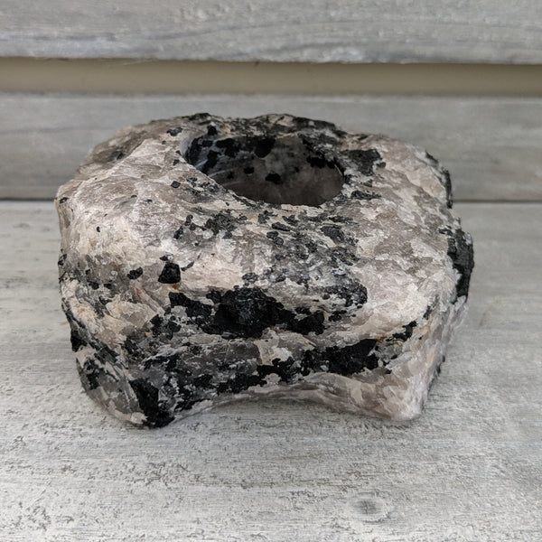 Tourmalinated Quartz Tealight Holder