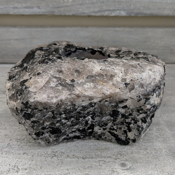 Tourmalinated Quartz Tealight Holder