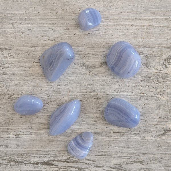 Blue Lace Agate Tumblestone