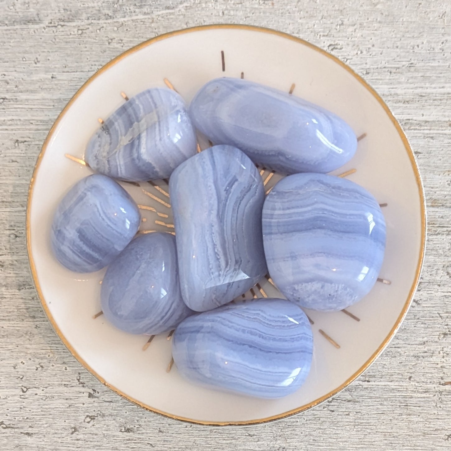 Blue Lace Agate Tumblestone