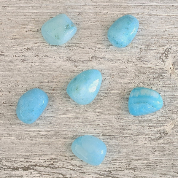 Blue Aragonite Tumblestone