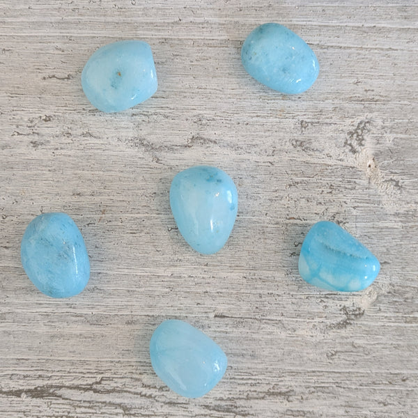Blue Aragonite Tumblestone