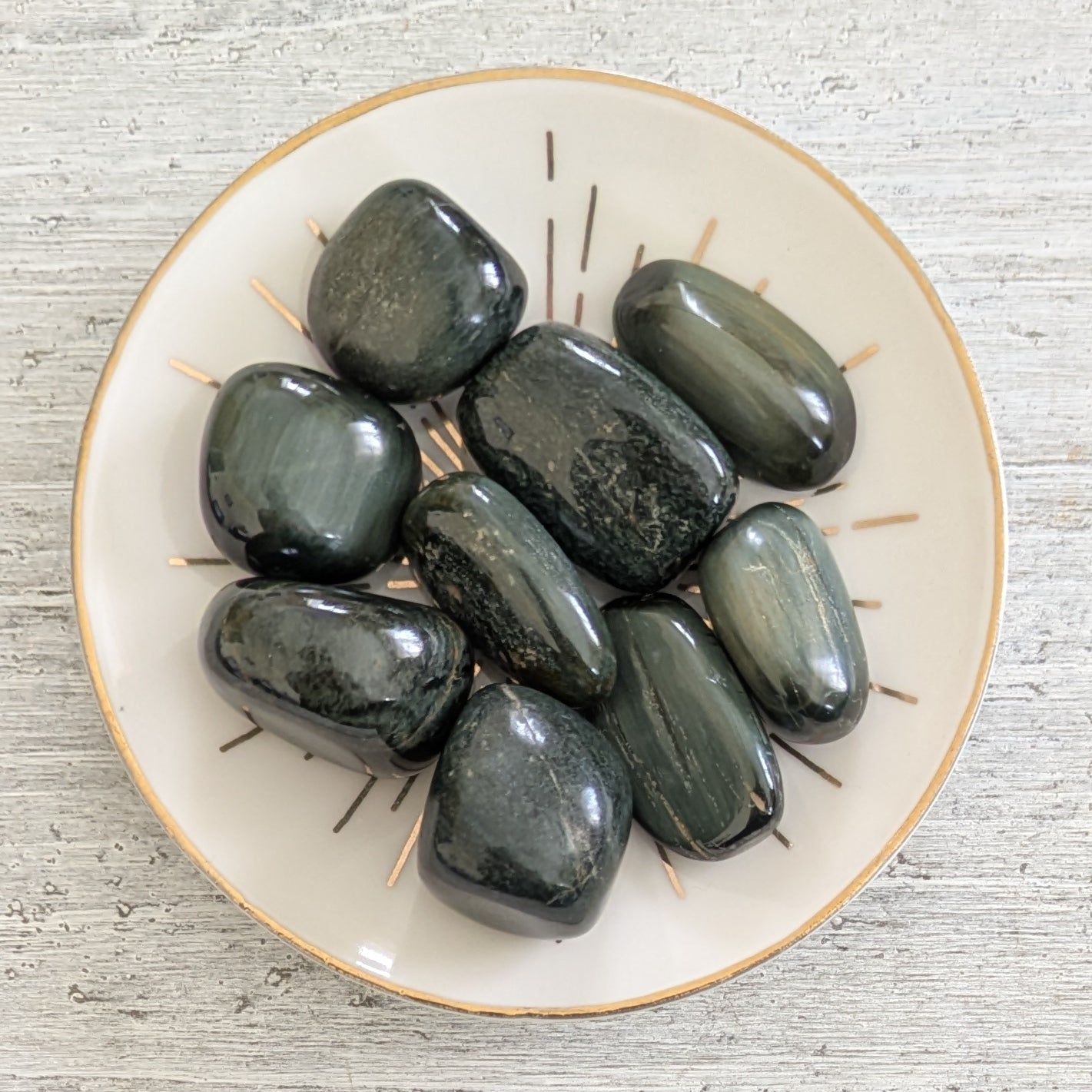 Silver Cats Eye (Natural) Tumblestone