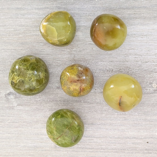 Green Opal Tumblestone