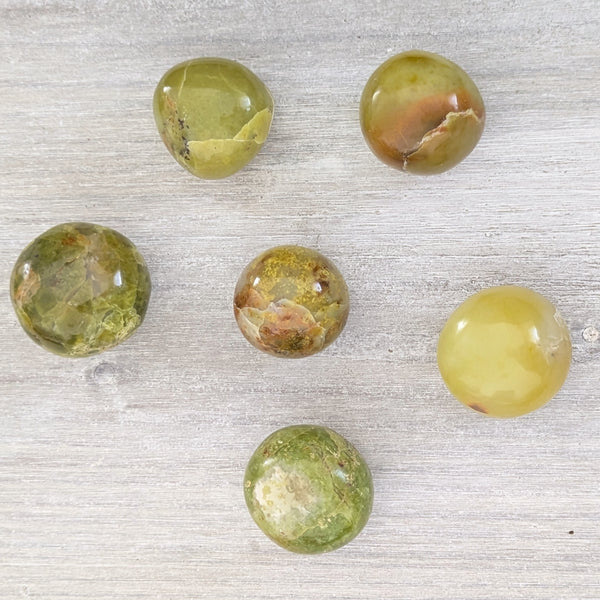 Green Opal Tumblestone