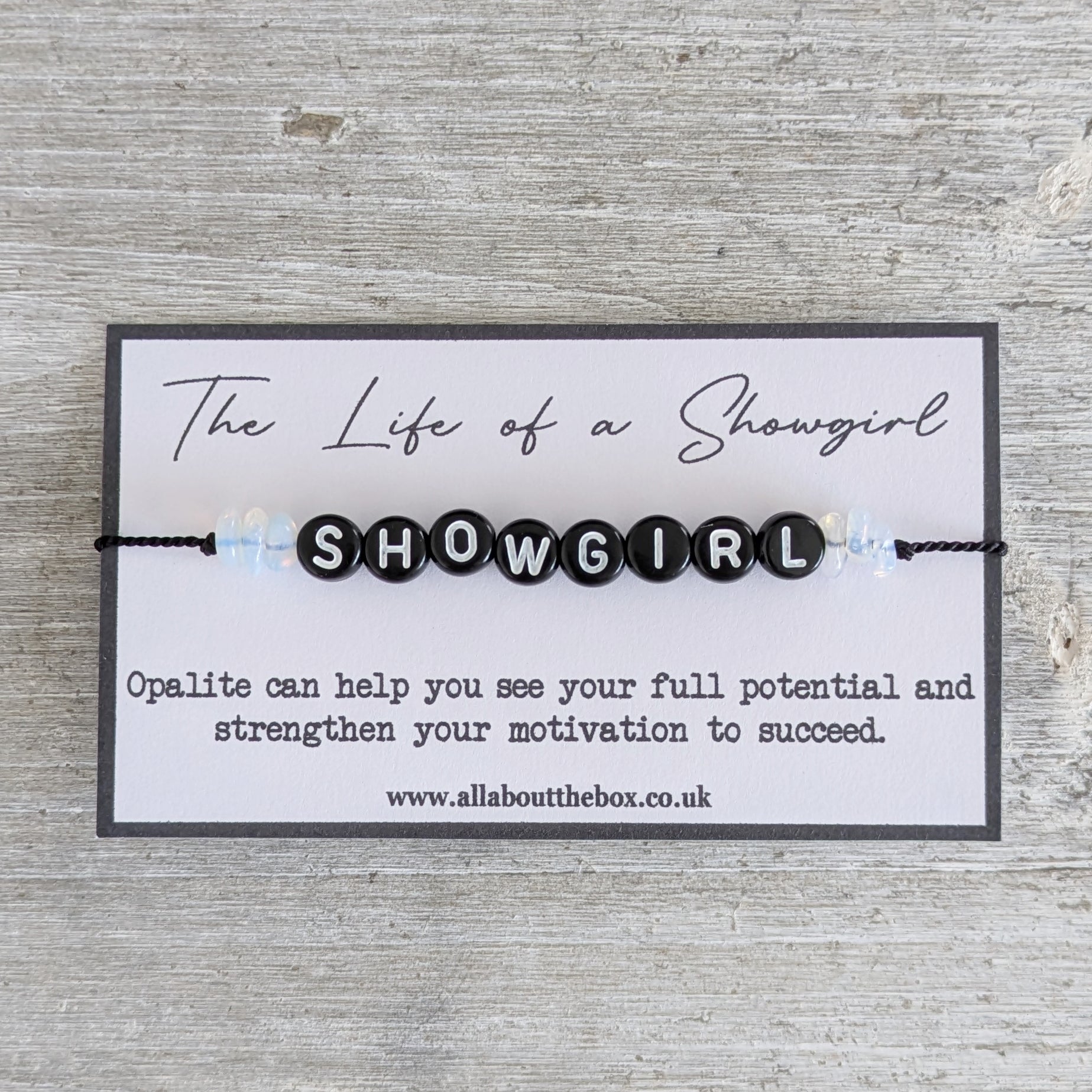 The Life of a Showgirl Opalite Bracelet