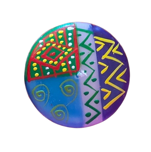 Handpainted Fairtrade Candle - Shahida - Sold As Seen