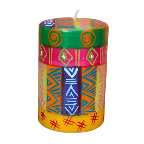 Handpainted Fairtrade Candle - Shahida - Sold As Seen