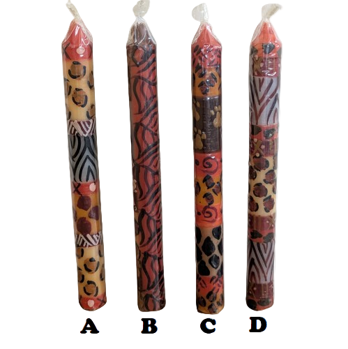 Single Painted Taper Candles - Fairtrade