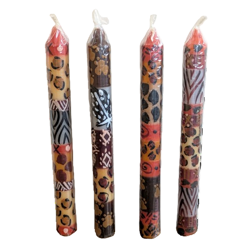 Single Painted Taper Candles - Fairtrade