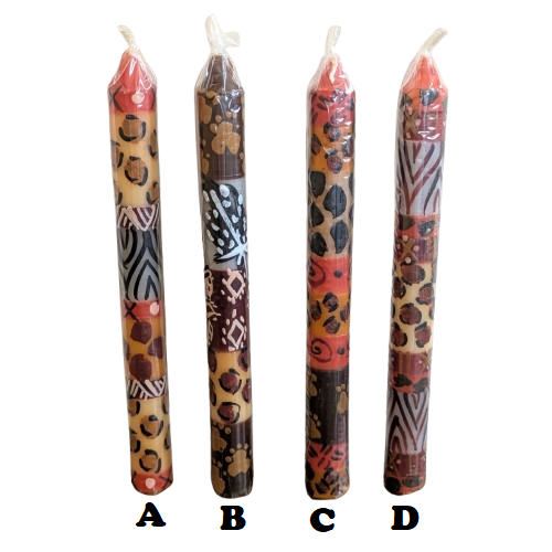Single Painted Taper Candles - Fairtrade