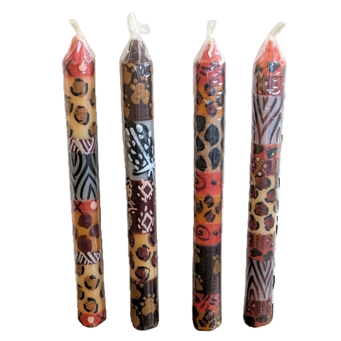 Single Painted Taper Candles - Fairtrade