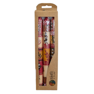 Set of 3 Handpainted Candles - Damisi