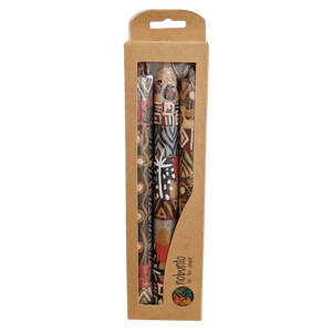 Set of 3 Handpainted Candles - Uzima