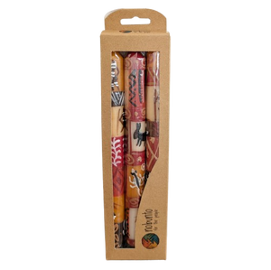 Set of 3 Handpainted Candles - Damisi