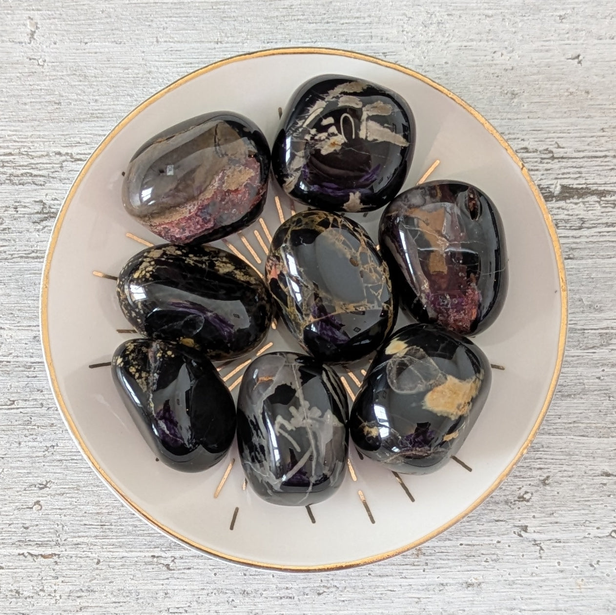 Fire Wood Agate Tumblestone