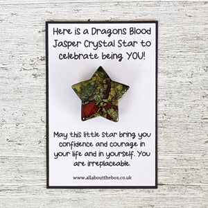 Childrens Crystal Star - Dragons Blood Jasper