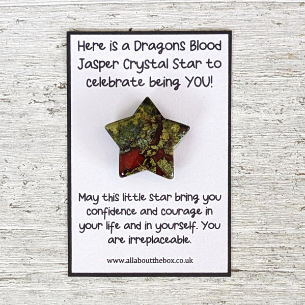 Childrens Crystal Star - Dragons Blood Jasper