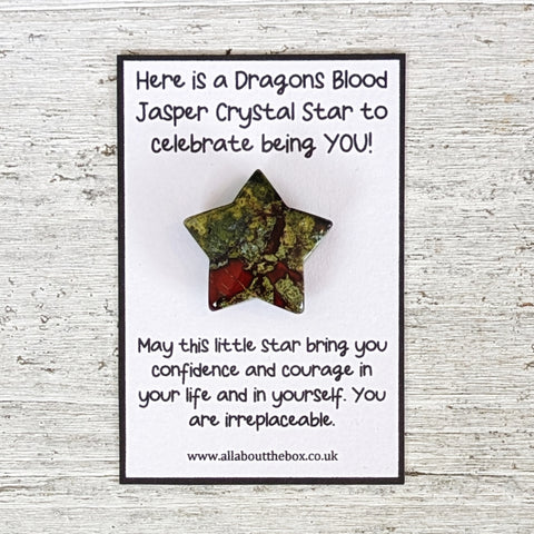 Childrens Crystal Star - Dragons Blood Jasper