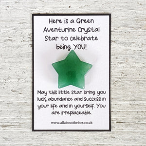 Childrens Crystal Star - Green Aventurine