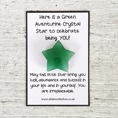 Childrens Crystal Star - Green Aventurine