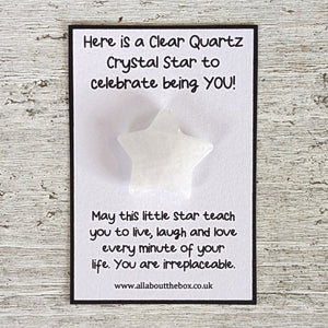 Childrens Crystal Star - Clear Quartz