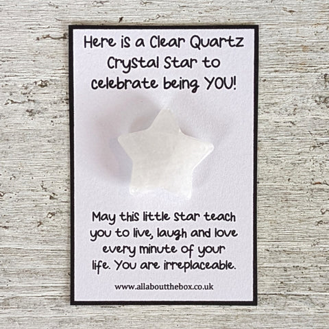 Childrens Crystal Star - Clear Quartz