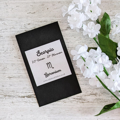 Scorpio Seed Gift - Geranium