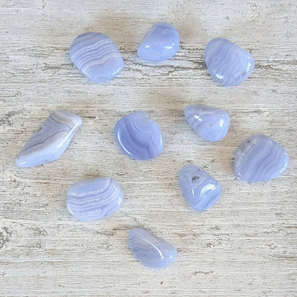 Blue Lace Agate Tumblestone