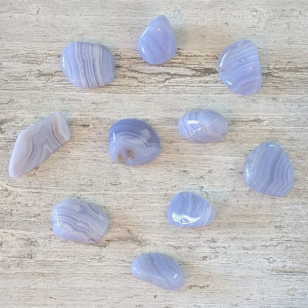Blue Lace Agate Tumblestone