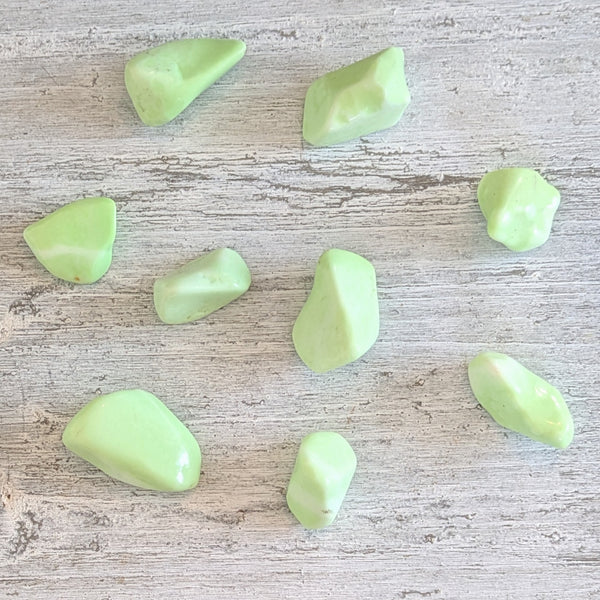 Lemon Chrysoprase Tumblestone