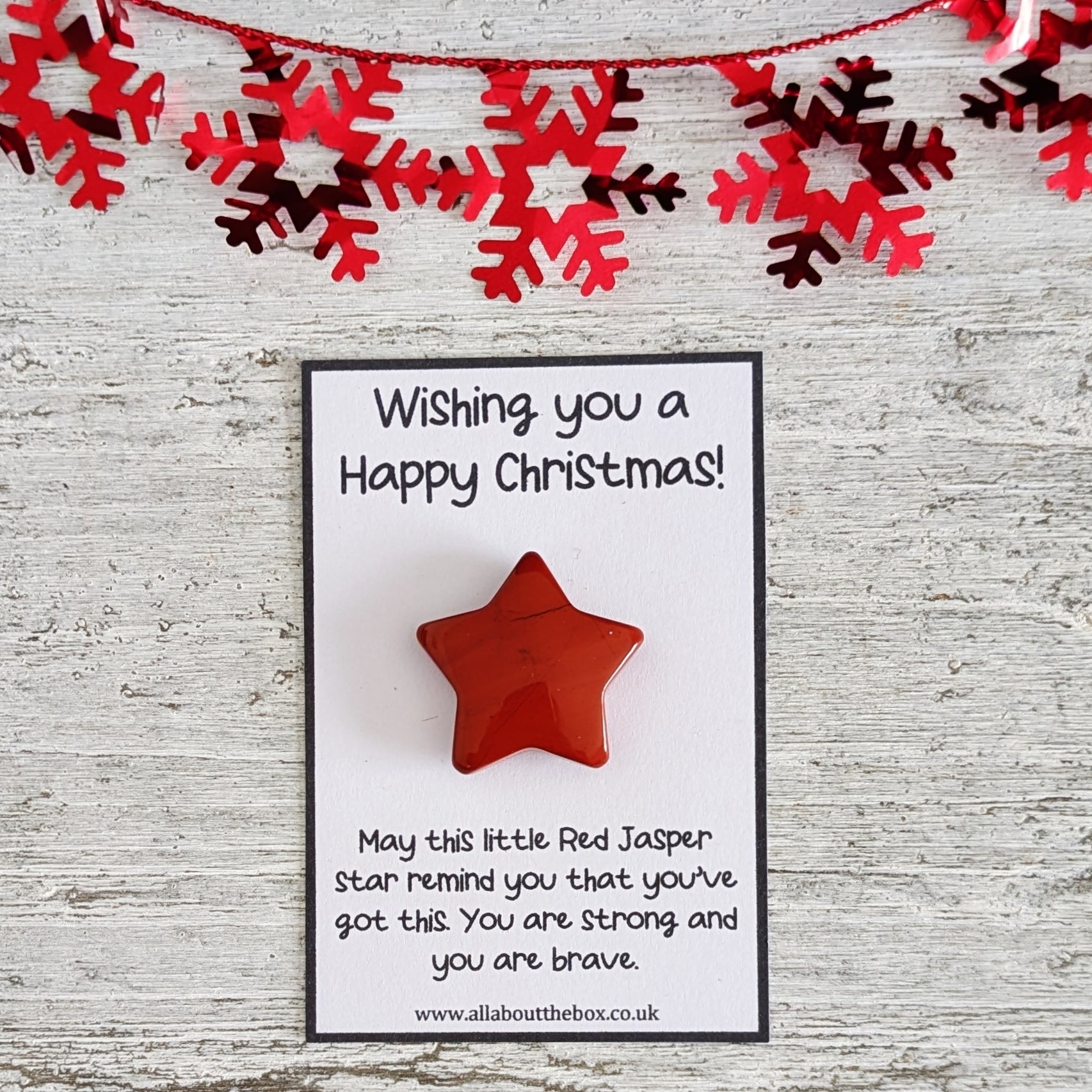Red Jasper Christmas Star