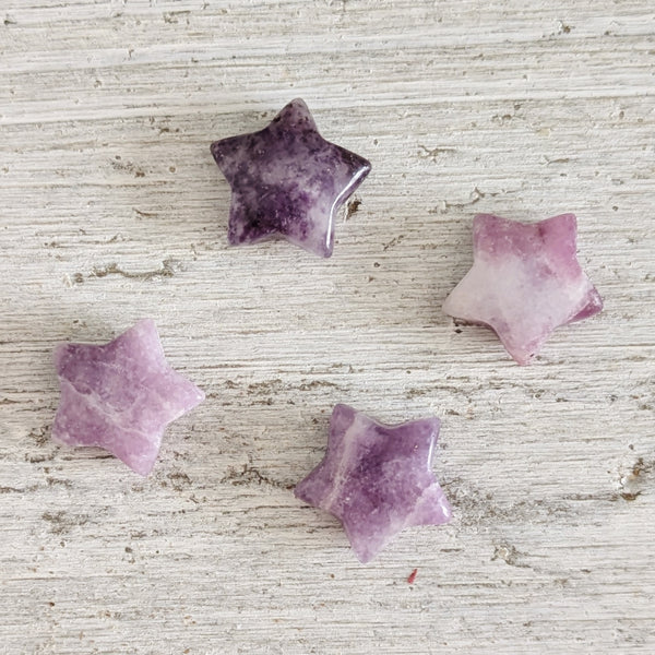 Mini Lepidolite Star
